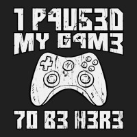 I Paused My Game To Be Here Console Gamer Gift Ladies Polo Shirt | Artistshot