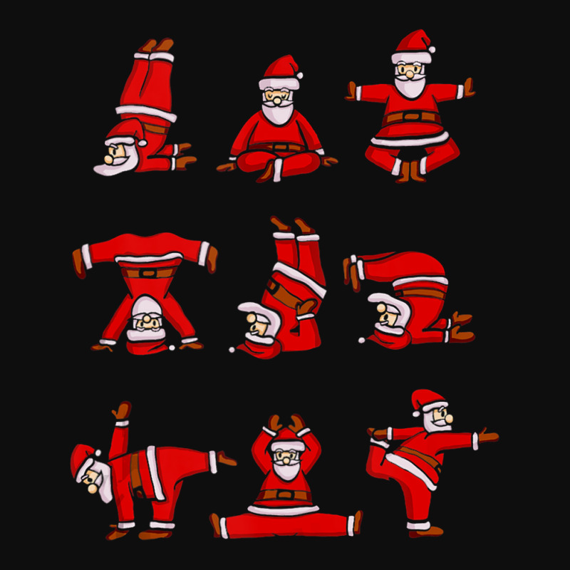 Santa S Yoga Positions Funny Christmas Crop Top by Chalaun | Artistshot