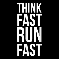 Think Fast Run Fast Shirt For Running Track Cross Country T Shirt Men's 3/4 Sleeve Pajama Set | Artistshot