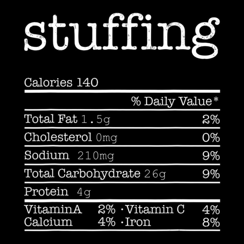 Stuffing Nutrition Facts Thanksgiving Christmas Food Adjustable Cap by cm-arts | Artistshot