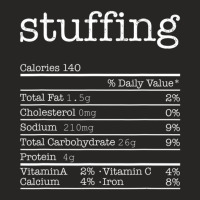 Stuffing Nutrition Facts Thanksgiving Christmas Food Ladies Fitted T-shirt | Artistshot