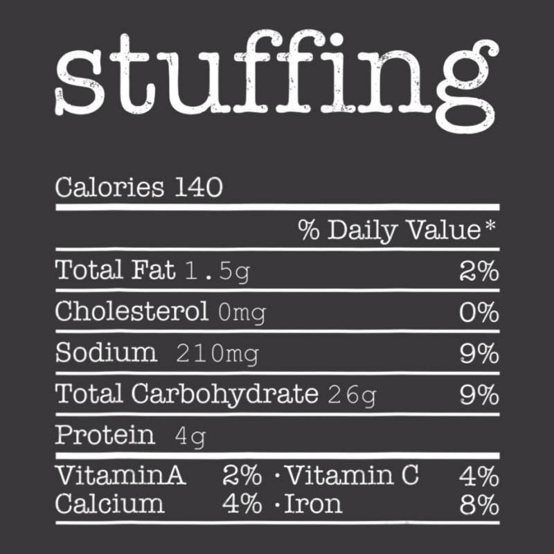 Stuffing Nutrition Facts Thanksgiving Christmas Food Ladies Curvy T-Shirt by cm-arts | Artistshot