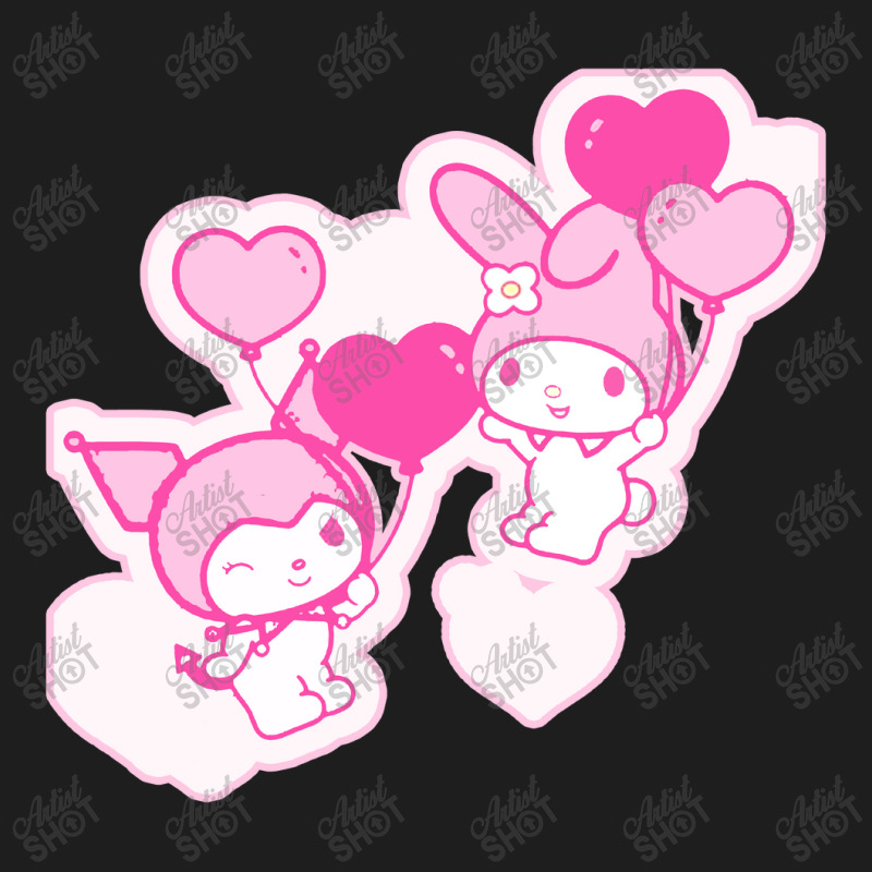 My Melody And Kuromi Valentine's Day Hearts Classic T-shirt | Artistshot