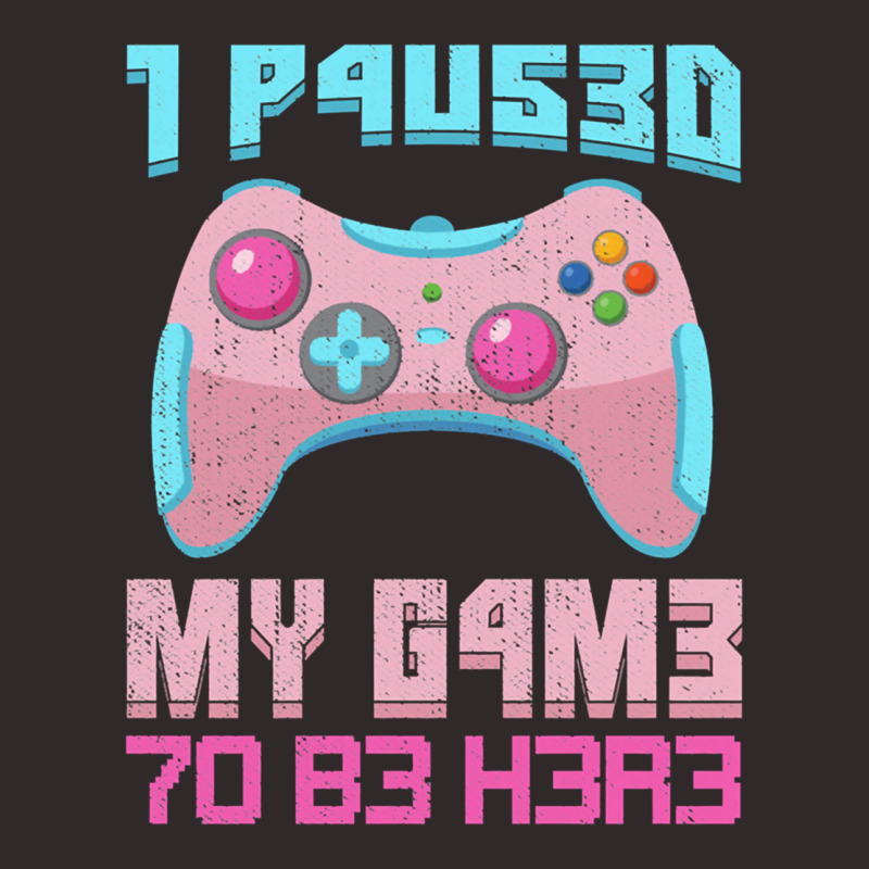 I Paused My Game To Be Here Pink Gamer Girl Leet Racerback Tank by JONAHANDERSON | Artistshot