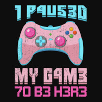 I Paused My Game To Be Here Pink Gamer Girl Leet Crop Top | Artistshot