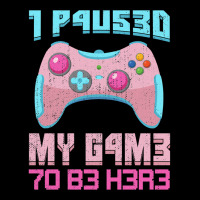 I Paused My Game To Be Here Pink Gamer Girl Leet Maternity Scoop Neck T-shirt | Artistshot