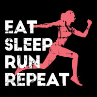 Eat Sleep Run Repeat Track And Field Girl Marathon Running Pullover Ho Long Sleeve Shirts | Artistshot