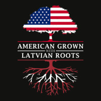 American Grown With Latvian Roots   Latvia Premium T Shirt Scorecard Crop Tee | Artistshot