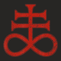 Black Sulphur Symbol Alchemy Leviathan Cross Satan's Cross Ladies Fitted T-shirt | Artistshot