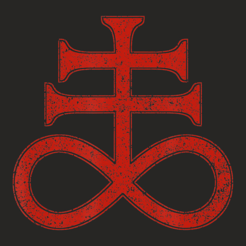 Black Sulphur Symbol Alchemy Leviathan Cross Satan's Cross Ladies Fitted T-Shirt by laughingtuy | Artistshot