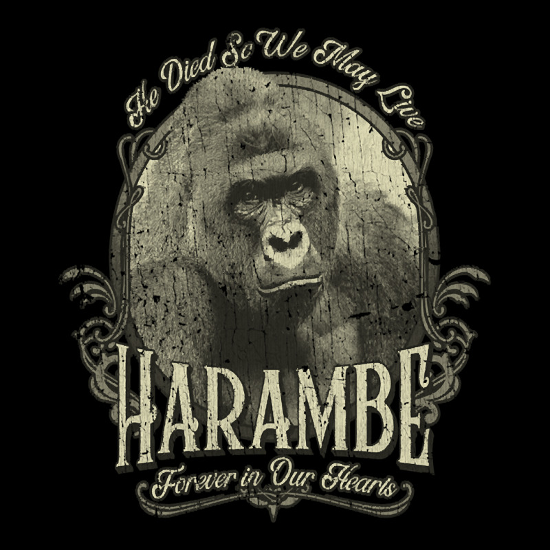 Harambe, The Harambe, Forever In Our Hearts, He Die So We May Need, Ha Men's Long Sleeve Pajama Set | Artistshot