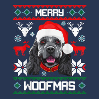 Cocker Spaniel Gift For Merry Christmas Woofmas Clothes T Shirt Ladies Denim Jacket | Artistshot