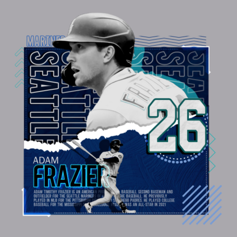 Adam Frazier Baseball Paper Poster Mariners Youth 3/4 Sleeve | Artistshot