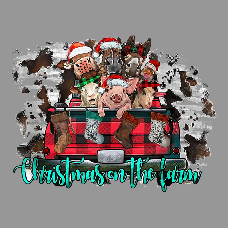 Christmas On The Farm Merry Christmas Farm Animals Western Tank Top Women's V-Neck T-Shirt by cm-arts | Artistshot