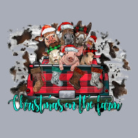 Christmas On The Farm Merry Christmas Farm Animals Western Tank Top Tank Dress | Artistshot