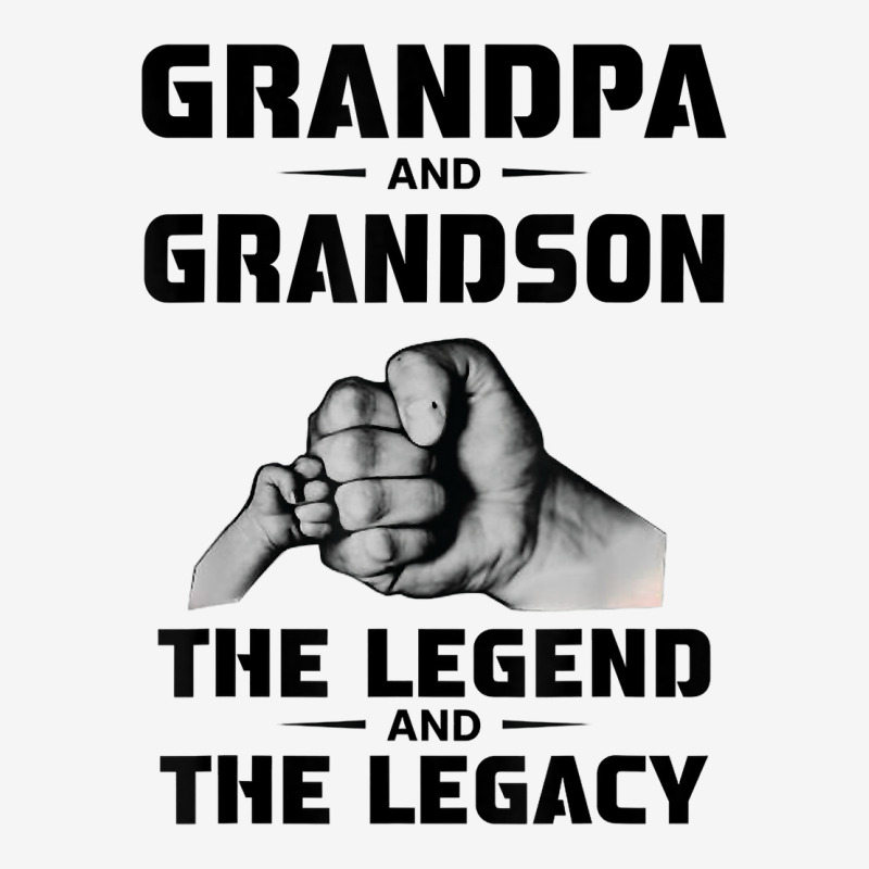 Grandpa And Grandson The Legend And The Legacy Metal Print Vertical By