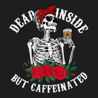 Caffeinated Skeleton Headband Flower Halloween Unisex T Shirt Classic T-shirt | Artistshot