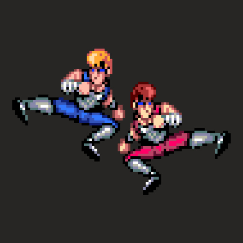 Double Dragon Flying Kicks Ladies Fitted T-Shirt by ERNIEHERNANDEZ | Artistshot