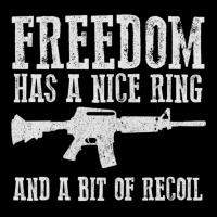 Awesome Freedom Has A Nice Ring And A Bit Of Recoil Sweatshirt Adjustable Cap | Artistshot