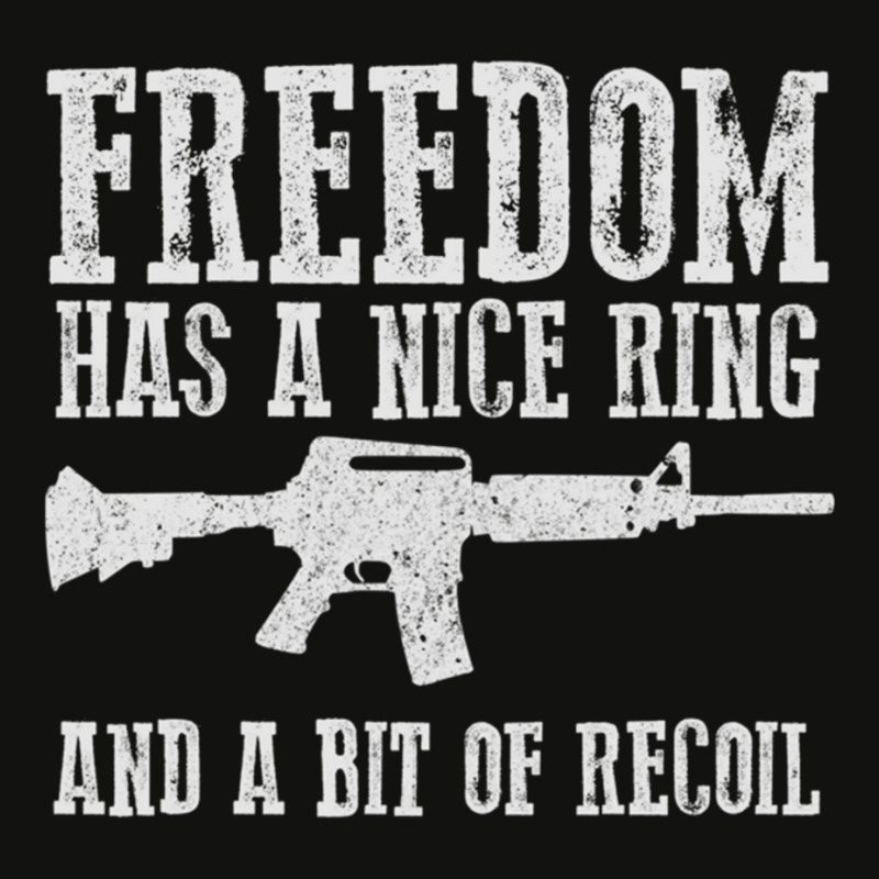 Awesome Freedom Has A Nice Ring And A Bit Of Recoil Sweatshirt Scorecard Crop Tee by cm-arts | Artistshot