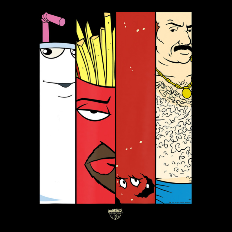 Aqua Teen Hunger Force Group Tiles Dark Cropped Hoodie by cm-arts | Artistshot