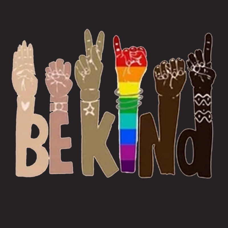 Be Kind Rainbow Shirt Be Kind Sign Language Shirt Be Kind Shirt Lgbt S Vintage Cap by TERRANCECOTT | Artistshot