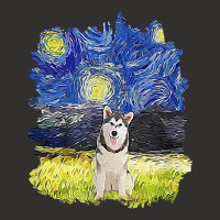 Starry Night Impressionist   Dog Art Alaskan Malamute T Shirt Champion Hoodie | Artistshot