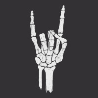 Skeleton Hand Devil Horns Rock Hand Gesture Vintage Short | Artistshot