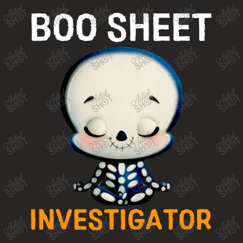 Boo Sheet Investigator Halloween Ladies Fitted T-Shirt by CRV | Artistshot