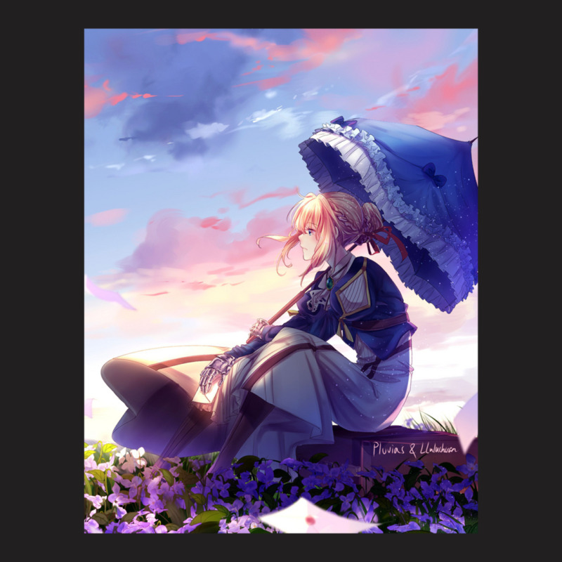 Violet Evergarden Kimi No Na Wa Violet Evergarden Parasol Violet Everg T-shirt | Artistshot