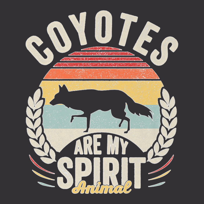 Vintage Retro Coyotes Are My Spirit Animal Coyote Lover Premium Vintage ...