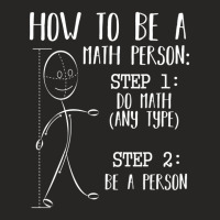 How To Be A Math Person Equation Calculation Lover Quotes Ladies Fitted T-shirt | Artistshot