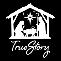 Christian Christian Jesus True Story Nativity Merry Xmas Jesus Birth 1 Maternity Scoop Neck T-shirt | Artistshot