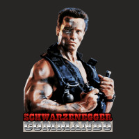 Arnold Man Schwarzenegger Commando Classic Ladies Fitted T-shirt | Artistshot