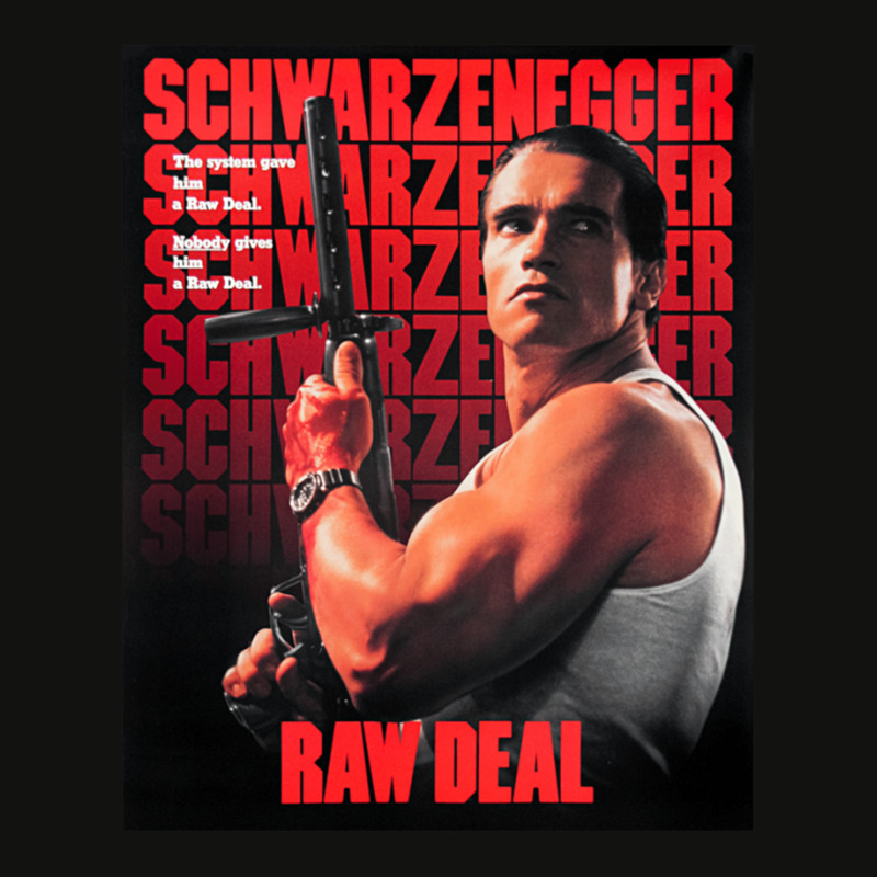 Arnold Man Schwarzenegger Raw Deal Poster Scorecard Crop Tee by SamuelIxcamparic | Artistshot