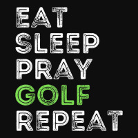 Funny Golf Preacher Pastor Eat Sleep Pray Golf Repeat Crop Top | Artistshot