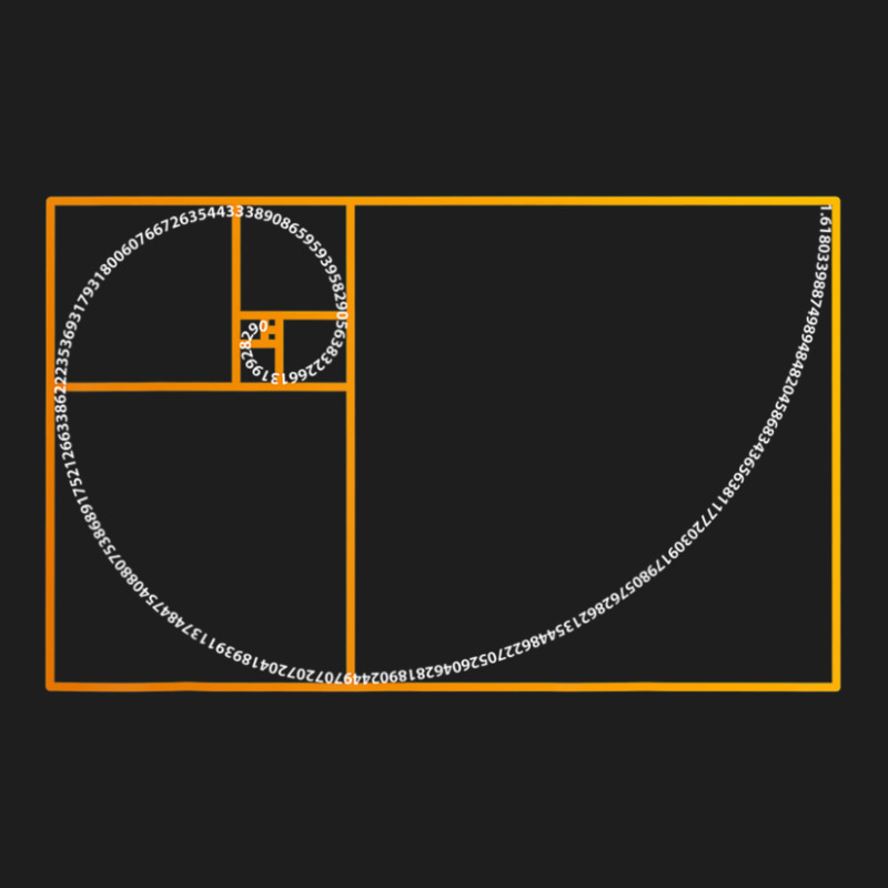 Golden Ratio Fibonacci Spiral Arc Perfect Geometry Classic T-shirt by cm-arts | Artistshot