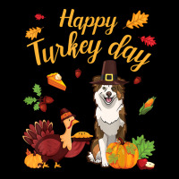 Australian Shepherd Dog Dancing Pie Pumpkin Happy Turkey Day T Shirt Cropped Sweater | Artistshot