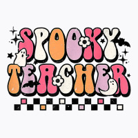 Funny Spooky Season Retro Spooky Teacher Halloween Costume T Shirt T-shirt | Artistshot