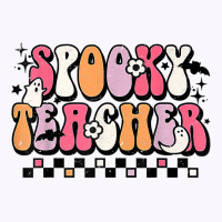 Funny Spooky Season Retro Spooky Teacher Halloween Costume T Shirt Tank Top | Artistshot