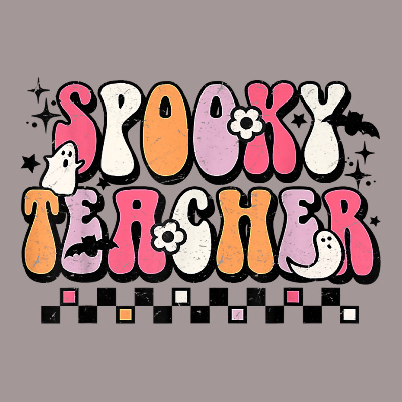 Funny Spooky Season Retro Spooky Teacher Halloween Costume T Shirt Vintage Short by naeqozhuhaso | Artistshot