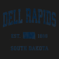 Dell Rapids South Dakota Sd Vintage Athletic Navy Sports Des Hoodie & Jogger Set | Artistshot