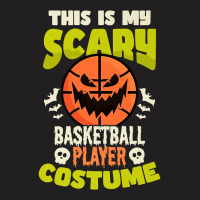 Scary Player Costume Design Halloween Basketball Premium T Shirt T-shirt | Artistshot