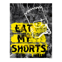 The Simpsons Bart Simpson Eat My Shorts Graffiti Premium T Shirt Zipper Hoodie | Artistshot