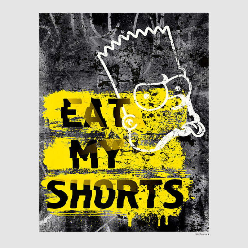 The Simpsons Bart Simpson Eat My Shorts Graffiti Premium T Shirt Exclusive T-shirt by cm-arts | Artistshot