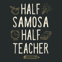 Half Samosa Half Teacher Funny Professor Humor Teaching T Shirt Women's Triblend Scoop T-shirt | Artistshot