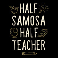 Half Samosa Half Teacher Funny Professor Humor Teaching T Shirt Cropped Hoodie | Artistshot