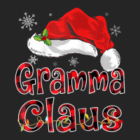 Gramma Claus Christmas Hat Red Plaid Family Group Matching Raglan Base Unisex Hoodie | Artistshot