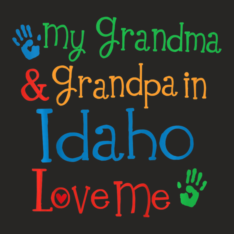 Kids Idaho Grandma And Grandpa Love Me Ladies Fitted T-Shirt by Adcock Salmon | Artistshot