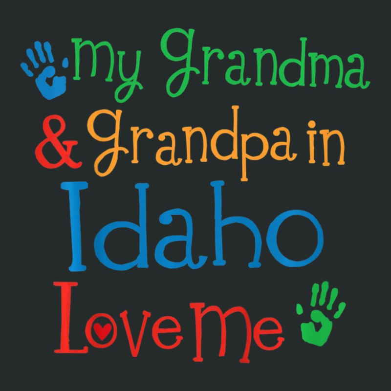 Kids Idaho Grandma And Grandpa Love Me Women's Triblend Scoop T-shirt by Adcock Salmon | Artistshot